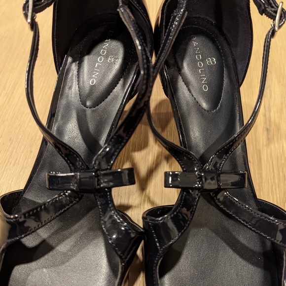 Deep Navy Patent Leather Women's Heels - Picture 10 of 11